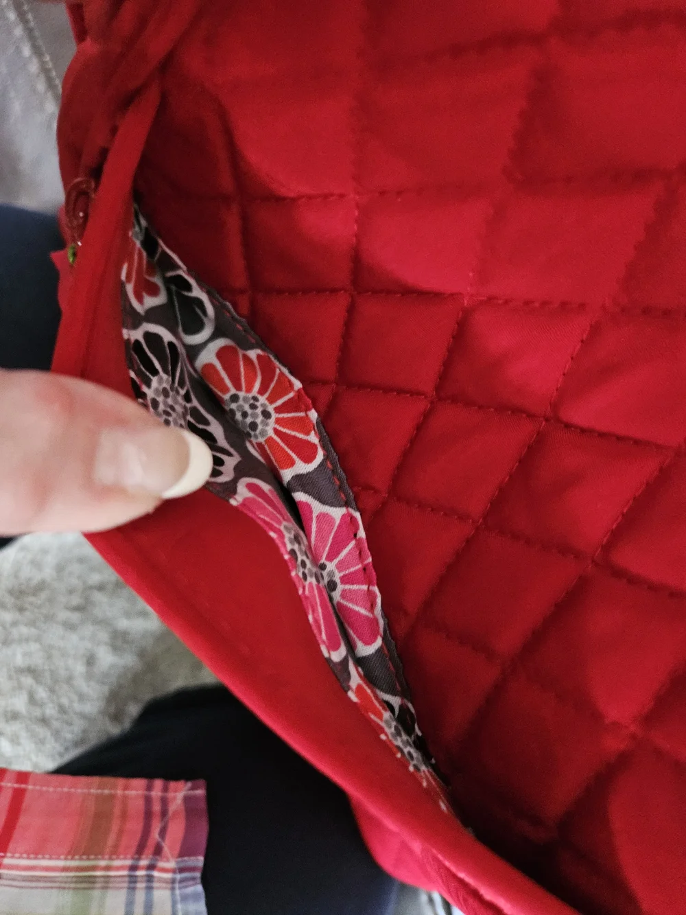 Vera Bradley Red Quilted Crossbody Bag NWT